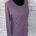 Xersion Longsleeve scoopneck athletic top purple sz small women Photo 4