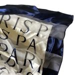 PARIS 40” Square Satin Scarf White Photo 3