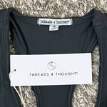 Threads 4 Thought X-SMALL Namaste Tank - Racerback Raw Edge Soft Organic Cotton Photo 5