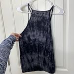 Ginger G NWOT black gray tie dye strap tank top blouse top cute casual small Photo 3