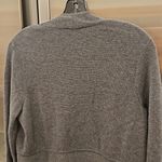 Talbots 💕💕 Open Front Short Cardigan Cotton Blend ~ Gray Medium Petite Photo 3