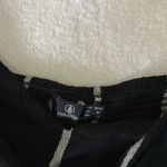 Volcom  Black and White Ruffled Tie Front Crop Blouse Photo 2