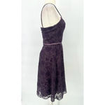 Vtg CDC Dress 8 Purple Velvet Burnout Sheer Sparkle Whimsigoth Witchy Fairy Goth Photo 4