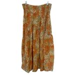 Vince  Floral Garden Smocked A Lined Tiered Midi, Maxi Skirt Orange Large $395 Photo 7