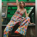 ZARA  Flare Wide Leg Trouser Pants Multi Color Size S NEW Photo 7