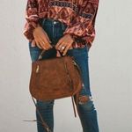 VICI  boho vneck peasant top with tassels size small Photo 0