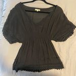 Gianni Bini Crotchet Black Top Photo 0
