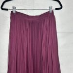 Anthropologie Pankaj & Nadhi Deep Purple Wine Pleated Maxi Skirt Size XS India Photo 1