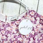 Petal and Pup Dress Women Size 2 Paige Purple Mini Flared Sleeve Floral Fit Flare Photo 1