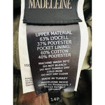 Madeline Womens Floral Camo Cargo Pants Boho Belted Tropical Crop 14P Petite Green Photo 8