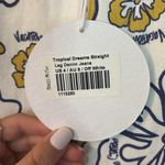 Princess Polly NWT  Tropical Dreams Straight Leg Denim Jeans Off White Size 4 Photo 6