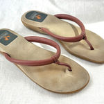 G.H.‎ Bass & Co. Sunjuns Vintage Thong Sandals Casual Brown Slides Size 7.5 8 Tan Photo 0