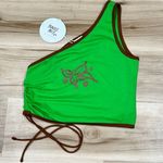 Princess Polly NEW  Fly With Me Top Green Women’s 6 Photo 1