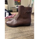 Ecco Women's Touch 15 Buckle Hydromax Ankle Boot Mink Full Grain Leather 9.5 Photo 2