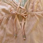 Gypsy 05  100% Silk Ombre Dip Pink Blue Boho Midi Dress Size Small Summer Beach Photo 2