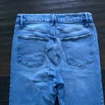 Good American Straight Leg Jean Womens Sz 29 Light Wash Blue Stretch Photo 6