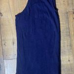New York & Co. Soho Jeans Navy Tank Top with Keyhole Accent, Small Photo 3