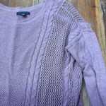American Eagle  Outfitters Purple Ombre Crew Neck Lightweight Sweater Small Photo 4