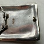 Vintage 1995 Western Rhinestone Belt Buckle Flower Scroll Silver ✨ Photo 9