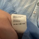 Free People NWOT  chambray combo top size small oversized Photo 7