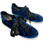 Sam Edelman Marlow Sneakers Womens 9.5 Blue Velvet Low Top Y2K Retro Streetwear Photo 0
