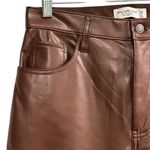 Abercrombie & Fitch Curve Love Vegan Leather 90s Relaxed size 8 Pants 29” waist Photo 3