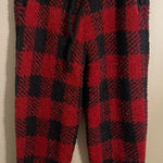 SKIMS  Red and Black Plaid Unisex Joggers Photo 0