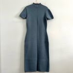 Ralph Lauren Purple Label Knit Blue Mock Neck Sweater Midi Dress Size M Photo 1