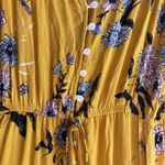 None Floral Yellow Maxi Dress Photo 4