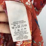 Free People NWT Covent Garden Orange Rust Floral Ruffle Midi Dress Size 12 Photo 6