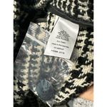 Talbots  Ladies Black/White Business Wool Blend Button Pea Coat Size 12 Petite Photo 5