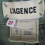 L'Agence Jem Brigade Denim Cropped Trouser Side Stripe Pants in green Size 27 Photo 13