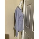 J.Crew NWT Flawed Frosty Blue Refined Rib Long Sleeve Collared Polo Shirt L Photo 3