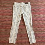 DKNY BEIGE SNAKESKIN PRINT ROCK N ROLL WESTERN JEANS Photo 6