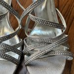 Women’s Silver Sparkly Heels Size 8.5 Photo 1