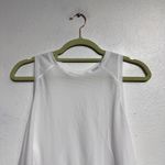 Athleta White Split Side Racerback Tank Top Sz L Photo 2