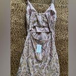 Windsor Damask Sequin Deep V Mini Dress Photo 3