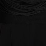 Herve Leger NWT  Fringe Jumpsuit With Tailored Pants IN Black Photo 3