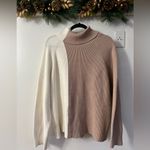 Mango Cream and Tan Turtleneck Sweater Photo 8
