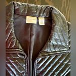 Chico's  Black Vest. Size: 2 (Large) Black Quilted Zip Up (444) Photo 1