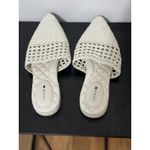 Birdies Woven Mules Slides Pointed Toe Comfortable Flats Size 6.5 White Photo 1