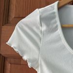 SheIn  Size Extra Small XS Women's Teen Girl White Ribbed Crop Top Photo 2