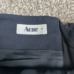 Acne Studios  Black Mini Skirt Womens Designer Full Zip Back Size 40 Designer Photo 4