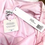 Ganni NWT One Shoulder Floral Cherry Blossom Pink Bathing Suit Size 38 Medium Photo 7