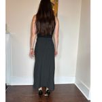 Weekday  Preppy Black Lined Midi Skirt Sz M Photo 1