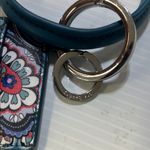 Vera Bradley  Teal Paisley Wristlet with Keychain Photo 1