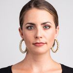 EXPRESS ✨ Thread-Wrapped Ball Hoop Earrings✨ Photo 0