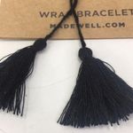 Madewell New  Black Beadstrand Wrap Bracelet Fringe Photo 1