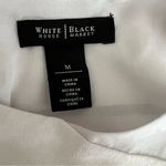 White House | Black Market  Sleeveless White Lined Women’s Top Size Medium Photo 3