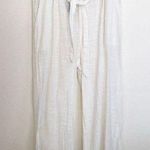 REWASH  Los Angeles White Cotton Beach Crop Pants M Photo 0